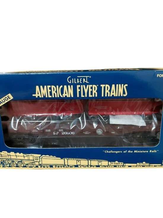 American Flyer 2006 TTOS Southern Pacific Flatcar W/Trailers S Gauge 6-48246 NIB - Picture 2 of 7